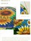 Summer Oval Sunflower Sun Catcher, Stained Glass Window Hangings, Suncatchers Decorative Pendant, Handmade Decor, Gifts for Family, Friends and Flower Lovers 6.5"X8.5"